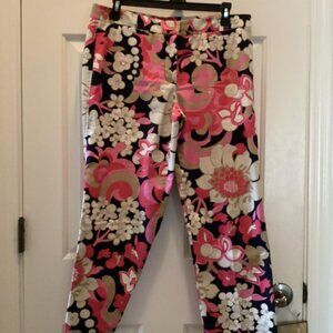 J. Crew Floral Print Pant, Size 10